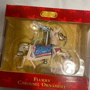 Breyer Flurry Carousel Horse with Blue and Red Accents